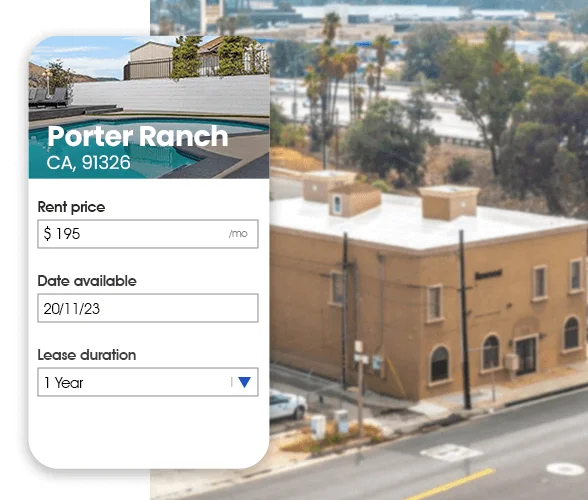 Rental listing for Porter Ranch property management